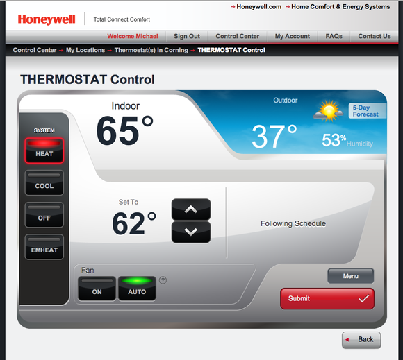 Honeywell Web Portal 